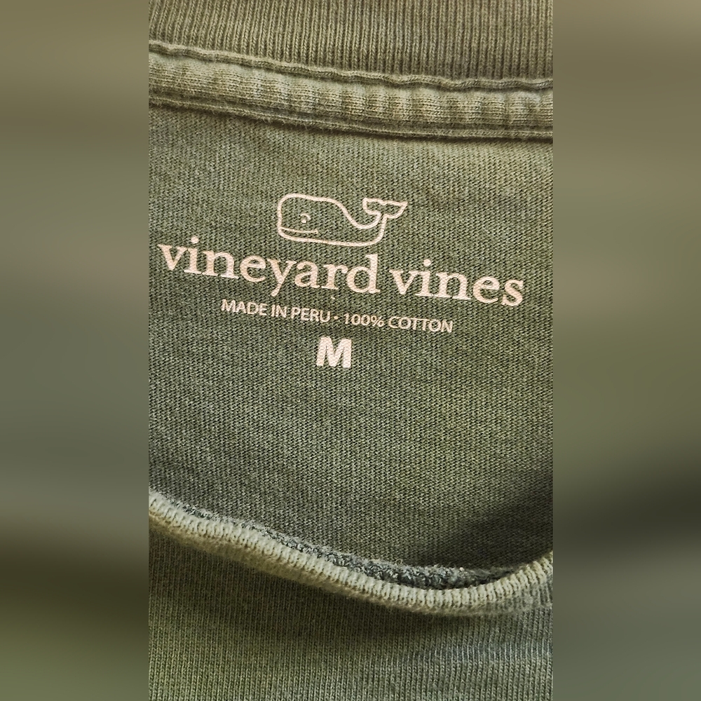 Vineyard Vines Dark Green Long Sleeve Tee. Size Medium. - Picture 4 of 7